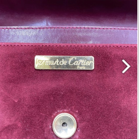 Cartier clutch bag leather suede - Picture 3 of 9